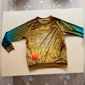 Aviator Nation Galaxy Velour Sweatshirt Size L